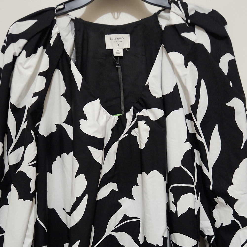 Kate Spade Monochrome Floral Dress